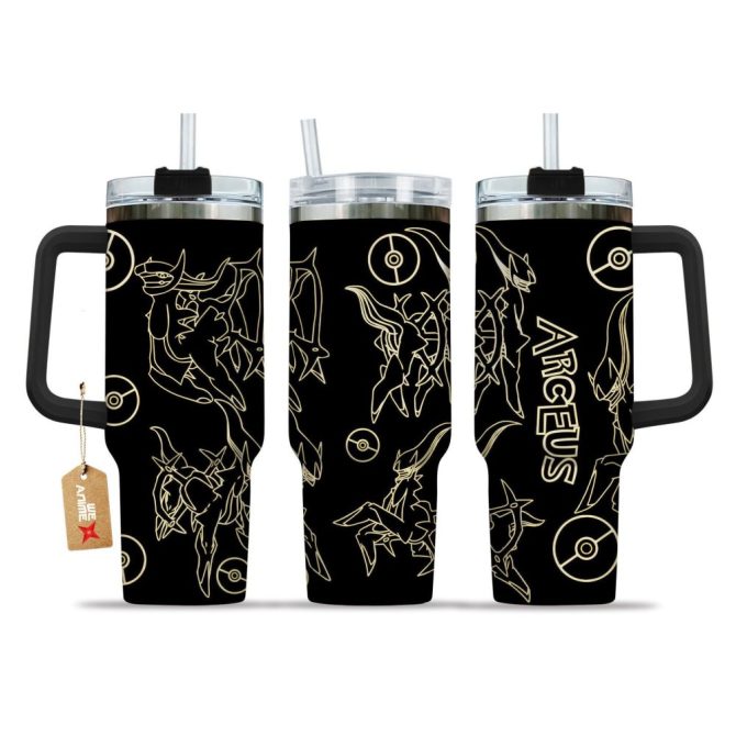 Arceus Pokemon Anime Custom Stanley Quencher 40Oz Stainless Steel Tumbler