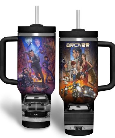 Archer Tv Series Custom Stanley Quencher 40Oz Stainless Steel Tumbler