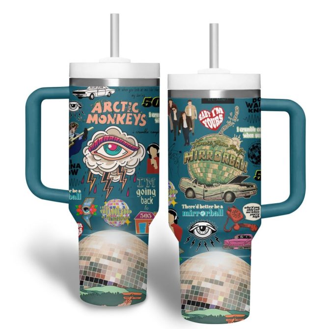 Arctic Monkeys Music Custom Stanley Quencher 40Oz Stainless Steel Tumbler