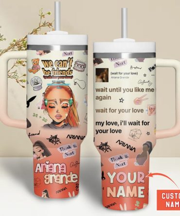 Ariana Grande Music Custom Stanley Quencher 40Oz Stainless Steel