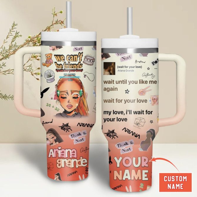 Ariana Grande Music Custom Stanley Quencher 40Oz Stainless Steel