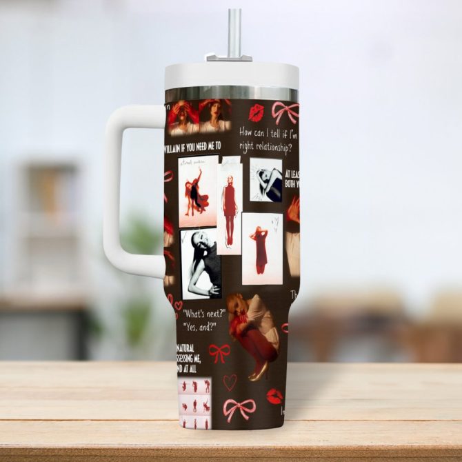 Ariana Grande Music Custom Stanley Quencher 40Oz Stainless Steel Tumbler - Image 4