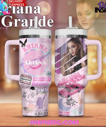 Ariana Grande Music Custom Stanley Quencher 40Oz Stainless Steel Tumbler