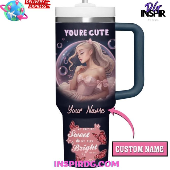 Ariana Grande Music Custom Stanley Quencher 40Oz Stainless Steel Tumbler - Image 3