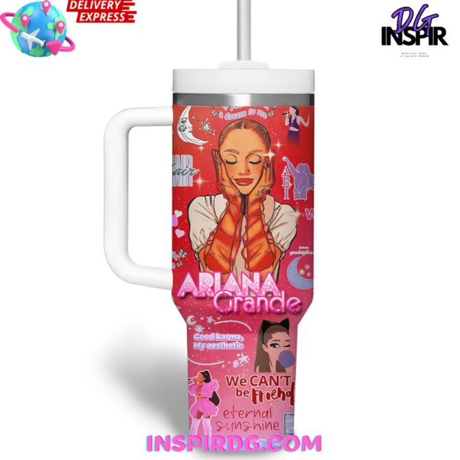 Ariana Grande Music Custom Stanley Quencher 40Oz Stainless Steel Tumbler - Image 3