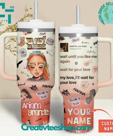 Ariana Grande Music Custom Stanley Quencher 40Oz Stainless Steel Tumbler With Handle