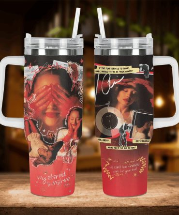Ariana Grande Music Custom Stanley Quencher 40Oz Stainless Steel Tumbler With Handle
