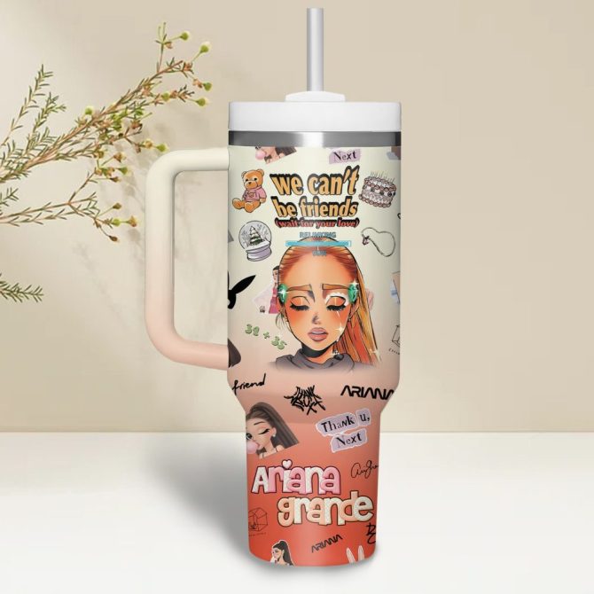 Ariana Grande Music Custom Stanley Quencher 40Oz Stainless Steel - Image 2