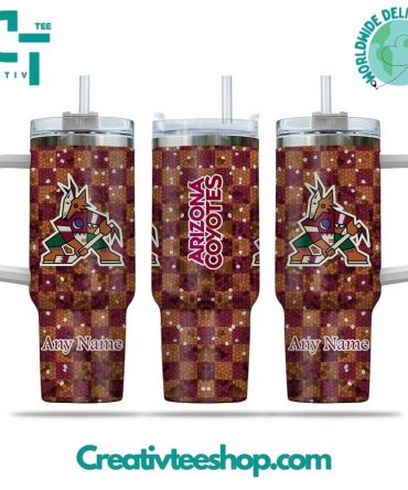Arizona Coyotes Nhl Custom Stanley Quencher 40Oz Stainless Steel Tumbler With Handle