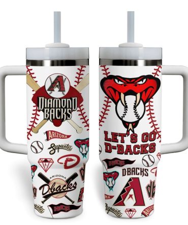 Arizona Diamondbacks Mlb Custom Stanley Quencher 40Oz Stainless Steel Tumbler With Handle