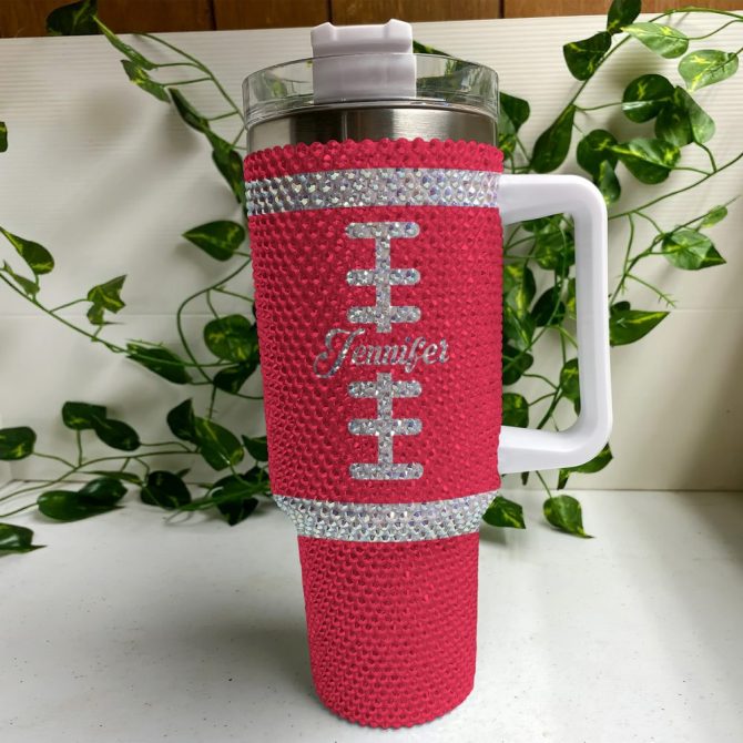 Arkansas Razorbacks Ncaa Custom Stanley Quencher 40Oz Stainless Steel Tumbler With Handle - Image 4