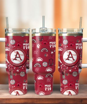 Arkansas Razorbacks Ncaa Sports Custom Stanley Quencher 40Oz Stainless Steel Tumbler