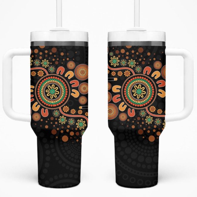 Art Painting With Boomerang Custom Stanley Quencher 40Oz Stainless Steel Tumbler
