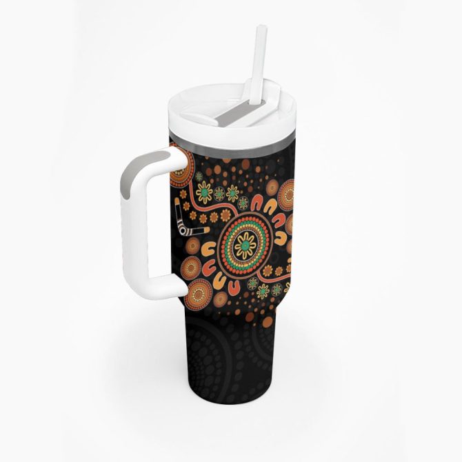 Art Painting With Boomerang Custom Stanley Quencher 40Oz Stainless Steel Tumbler - Image 3