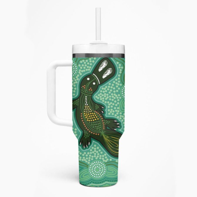 Art Painting With Platypus Custom Stanley Quencher 40Oz Stainless Steel Tumbler - Image 2