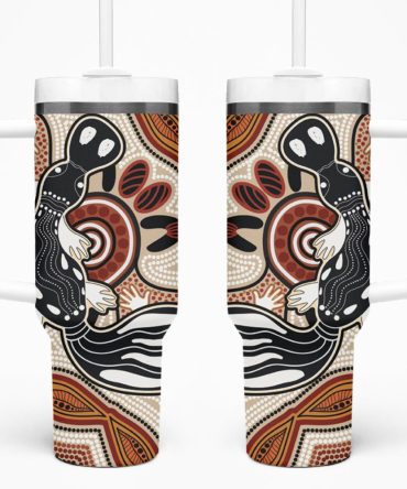 Art Painting With Platypus Custom Stanley Quencher 40Oz Stainless Steel Tumbler