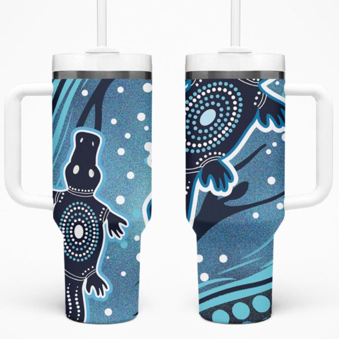 Art Painting With Platypus Custom Stanley Quencher 40Oz Stainless Steel Tumbler