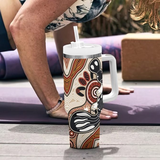 Art Painting With Platypus Custom Stanley Quencher 40Oz Stainless Steel Tumbler - Image 7