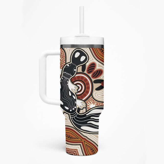 Art Painting With Platypus Custom Stanley Quencher 40Oz Stainless Steel Tumbler - Image 2