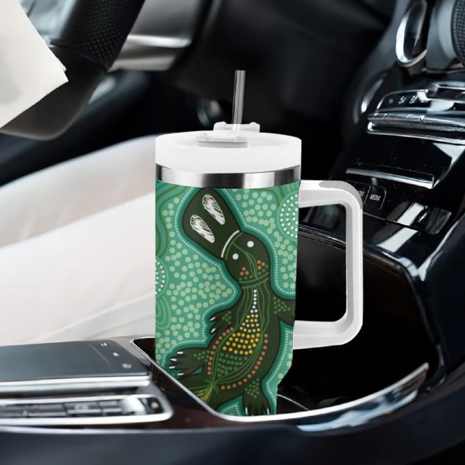Art Painting With Platypus Custom Stanley Quencher 40Oz Stainless Steel Tumbler - Image 9