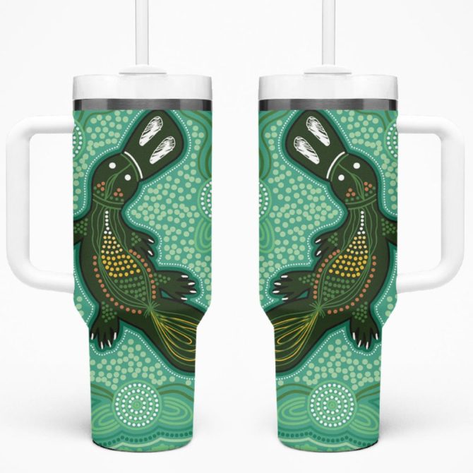 Art Painting With Platypus Custom Stanley Quencher 40Oz Stainless Steel Tumbler