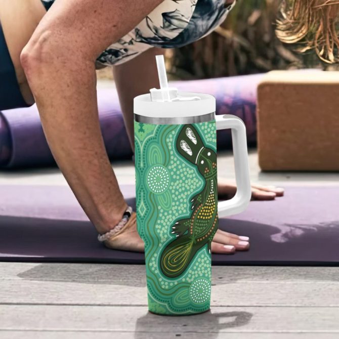 Art Painting With Platypus Custom Stanley Quencher 40Oz Stainless Steel Tumbler - Image 7