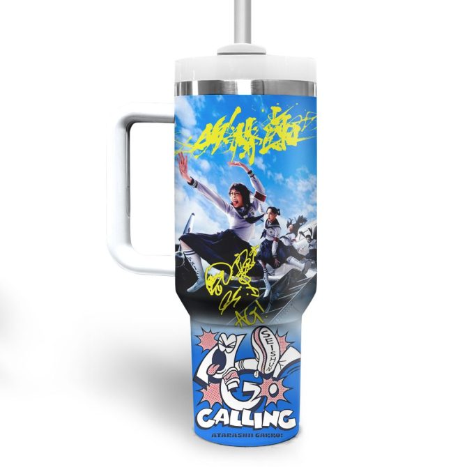Atarashii Gakko! Music Custom Stanley Quencher 40Oz Stainless Steel Tumbler With Handle - Image 4