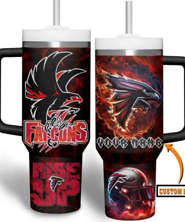 Atlanta Falcons Nfl Custom Stanley Quencher 40Oz Stainless Steel Tumbler With Handle