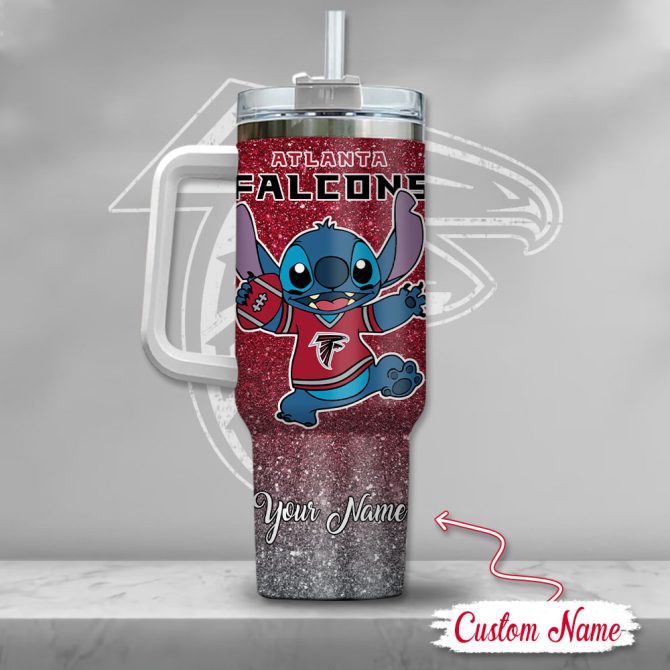 Atlanta Falcons Nfl Custom Stanley Quencher 40Oz Stainless Steel Tumbler With Handle - Image 3