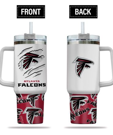 Atlanta Falcons Nfl Custom Stanley Quencher 40Oz Stainless Steel Tumbler With Handle