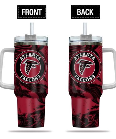Atlanta Falcons Nfl Custom Stanley Quencher 40Oz Stainless Steel Tumbler With Handle