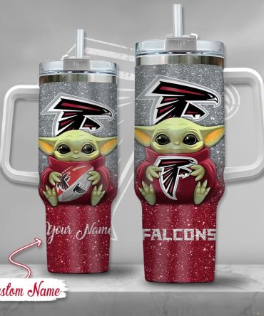 Atlanta Falcons Nfl Custom Stanley Quencher 40Oz Stainless Steel Tumbler With Handle