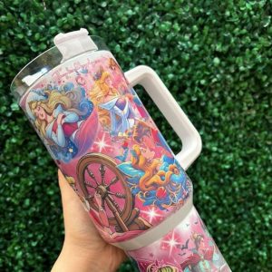Aurora Sleeping Beauty Disney Cartooncustom Stanley Quencher 40Oz Stainless Steel Tumbler