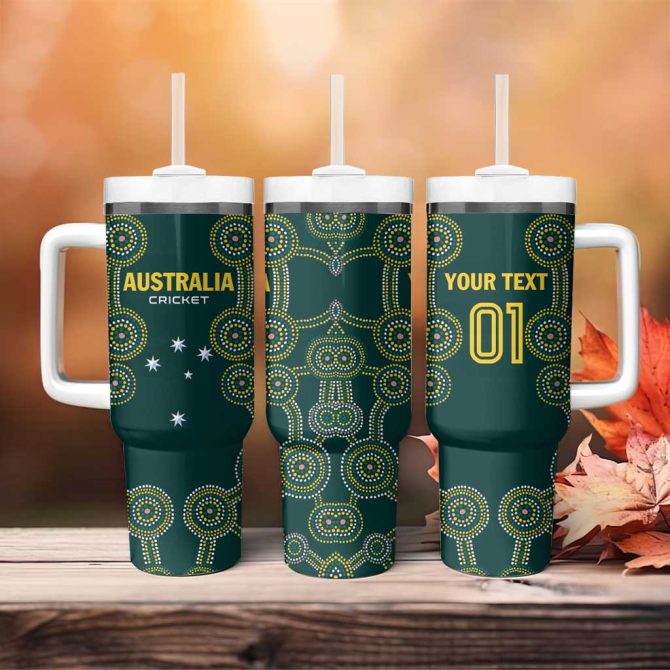 Australia Cricket Aussies Champions Custom Stanley Quencher 40Oz Stainless Steel Tumbler With Handle