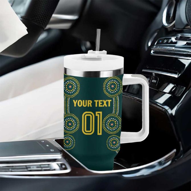 Australia Cricket Aussies Champions Custom Stanley Quencher 40Oz Stainless Steel Tumbler With Handle - Image 8