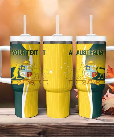 Australia Cricket Go Champions Aussie Custom Stanley Quencher 40Oz Stainless Steel Tumbler With Handle
