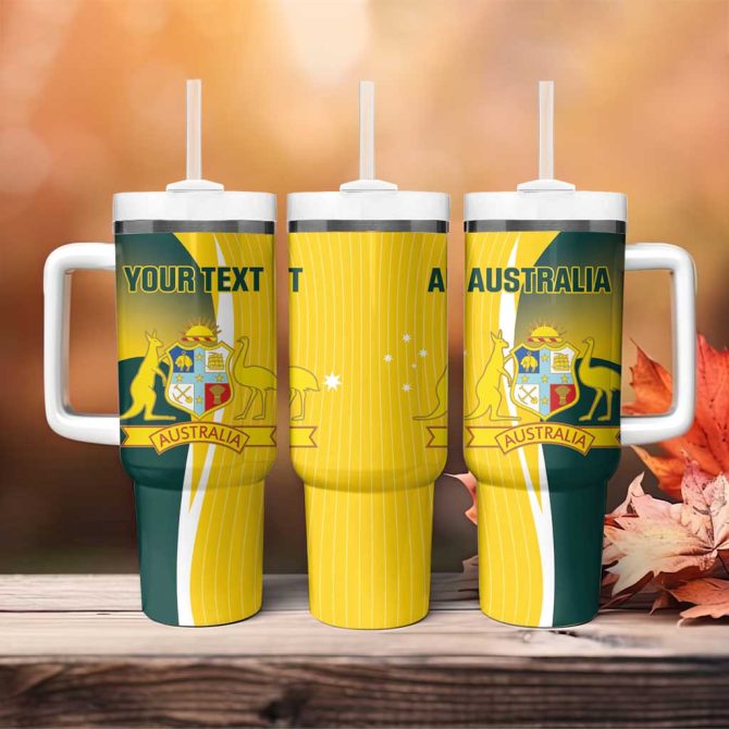 Australia Cricket Go Champions Aussie Custom Stanley Quencher 40Oz Stainless Steel Tumbler With Handle