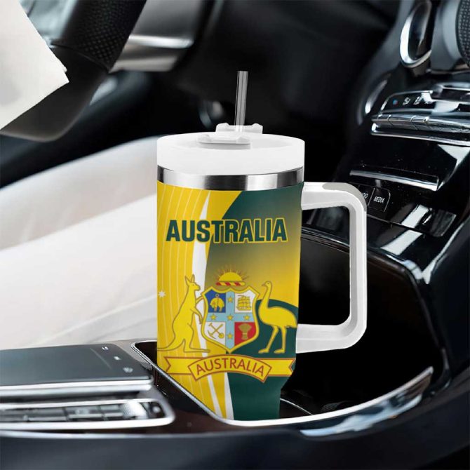 Australia Cricket Go Champions Aussie Custom Stanley Quencher 40Oz Stainless Steel Tumbler With Handle - Image 8