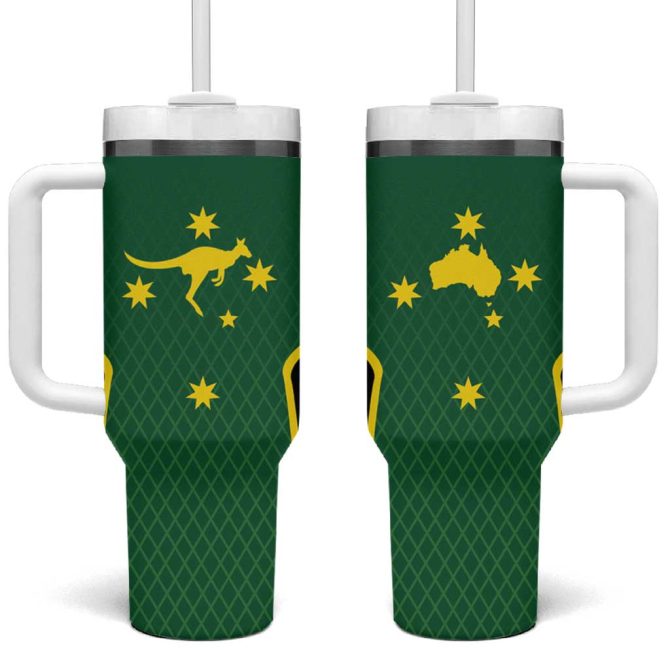 Australia Day 26 January With National Color Custom Stanley Quencher 40Oz Stainless Steel Tumbler With Handle - Image 2