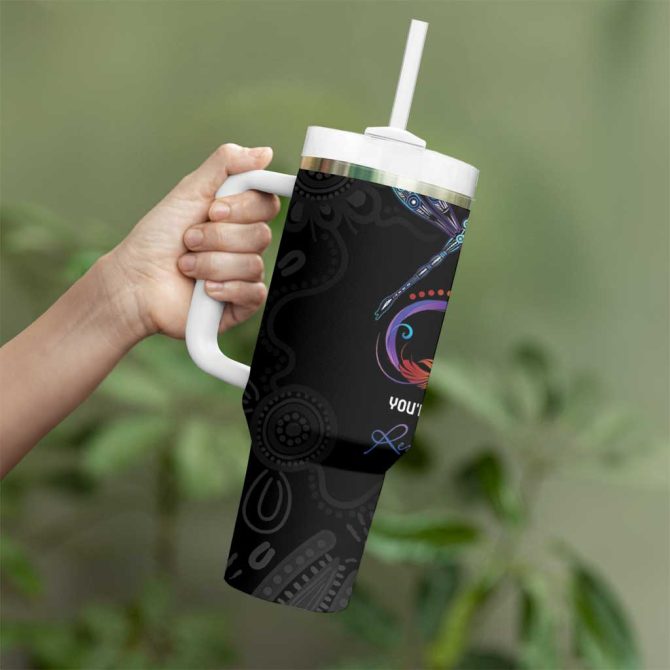 Australia Indigenous Memorial As Long As I Breathe You #8217;Ll Be Remembered Custom Stanley Quencher 40Oz Stainless Steel Tumbler With Handle - Image 4