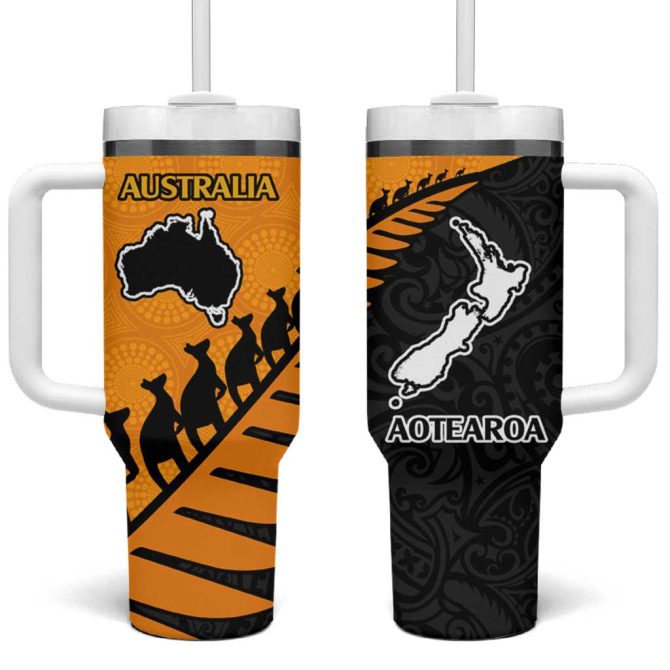 Australia New Zealand Rugby Custom Stanley Quencher 40Oz Stainless Steel Tumbler