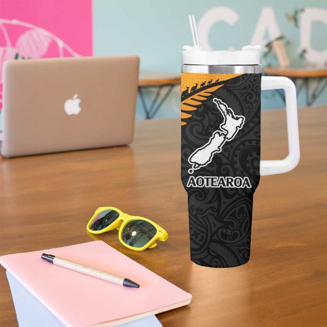 Australia New Zealand Rugby Custom Stanley Quencher 40Oz Stainless Steel Tumbler - Image 5