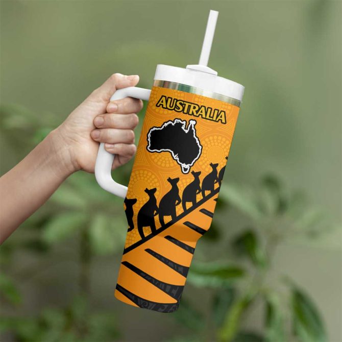 Australia New Zealand Rugby Custom Stanley Quencher 40Oz Stainless Steel Tumbler - Image 3