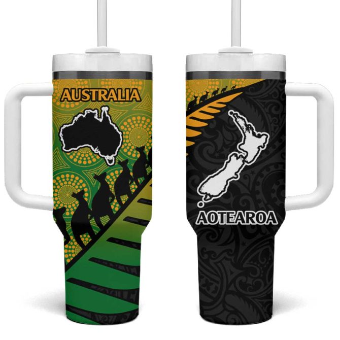 Australia New Zealand Rugby Custom Stanley Quencher 40Oz Stainless Steel Tumbler
