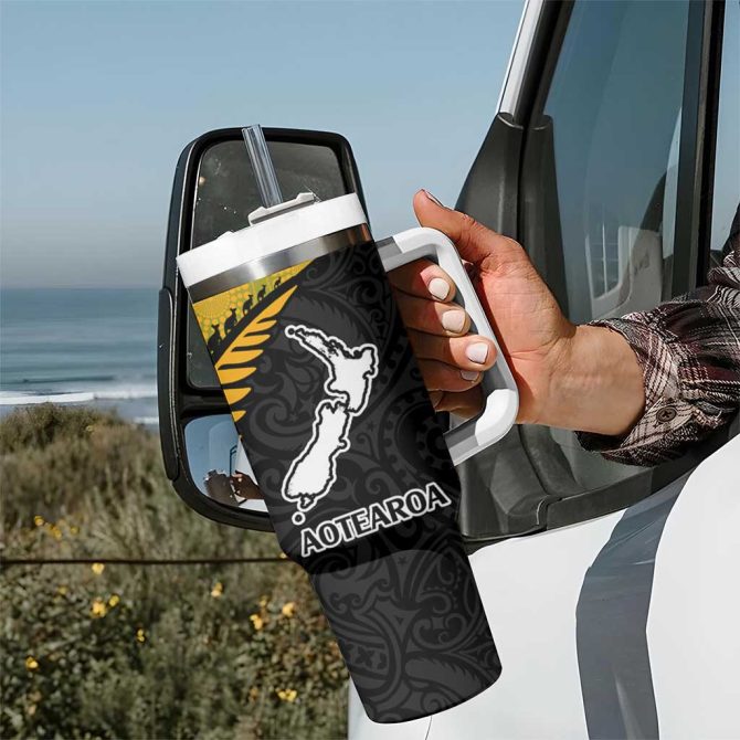 Australia New Zealand Rugby Custom Stanley Quencher 40Oz Stainless Steel Tumbler - Image 7