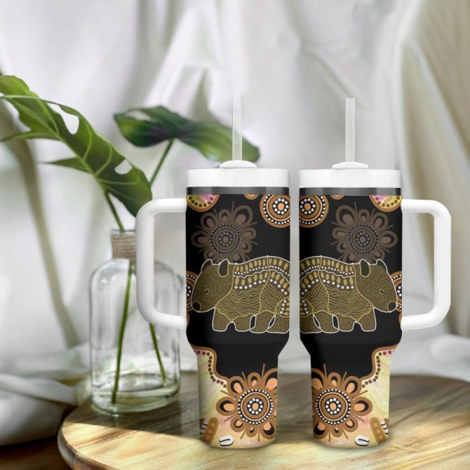Australia Opal Wombat Custom Stanley Quencher 40Oz Stainless Steel Tumbler - Image 10