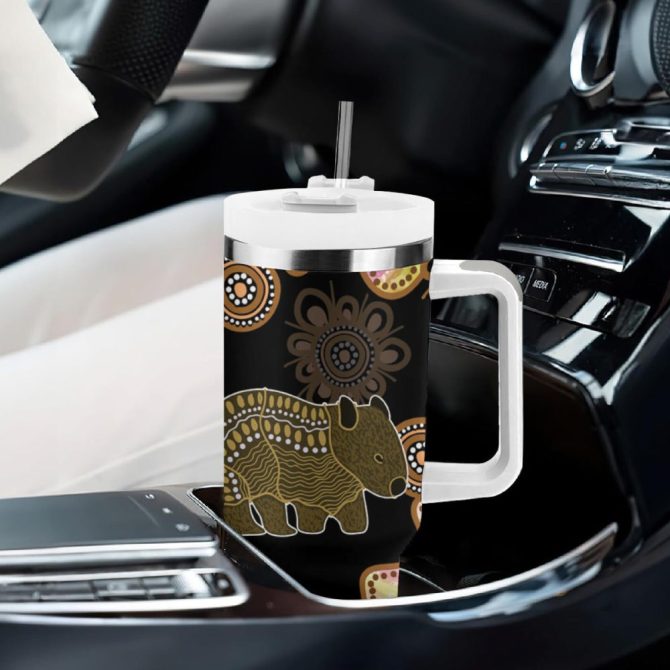 Australia Opal Wombat Custom Stanley Quencher 40Oz Stainless Steel Tumbler - Image 9