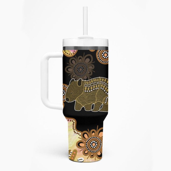 Australia Opal Wombat Custom Stanley Quencher 40Oz Stainless Steel Tumbler - Image 2