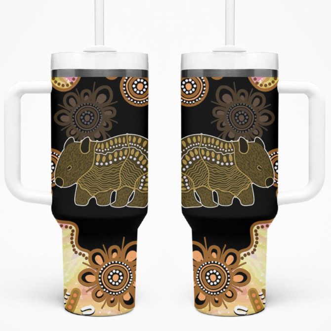 Australia Opal Wombat Custom Stanley Quencher 40Oz Stainless Steel Tumbler
