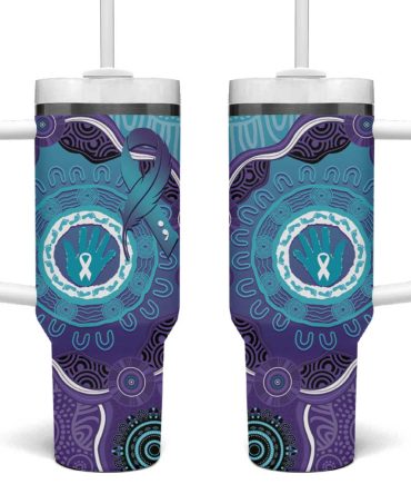 Australia Suicide Prevention Month Custom Stanley Quencher 40Oz Stainless Steel Tumbler